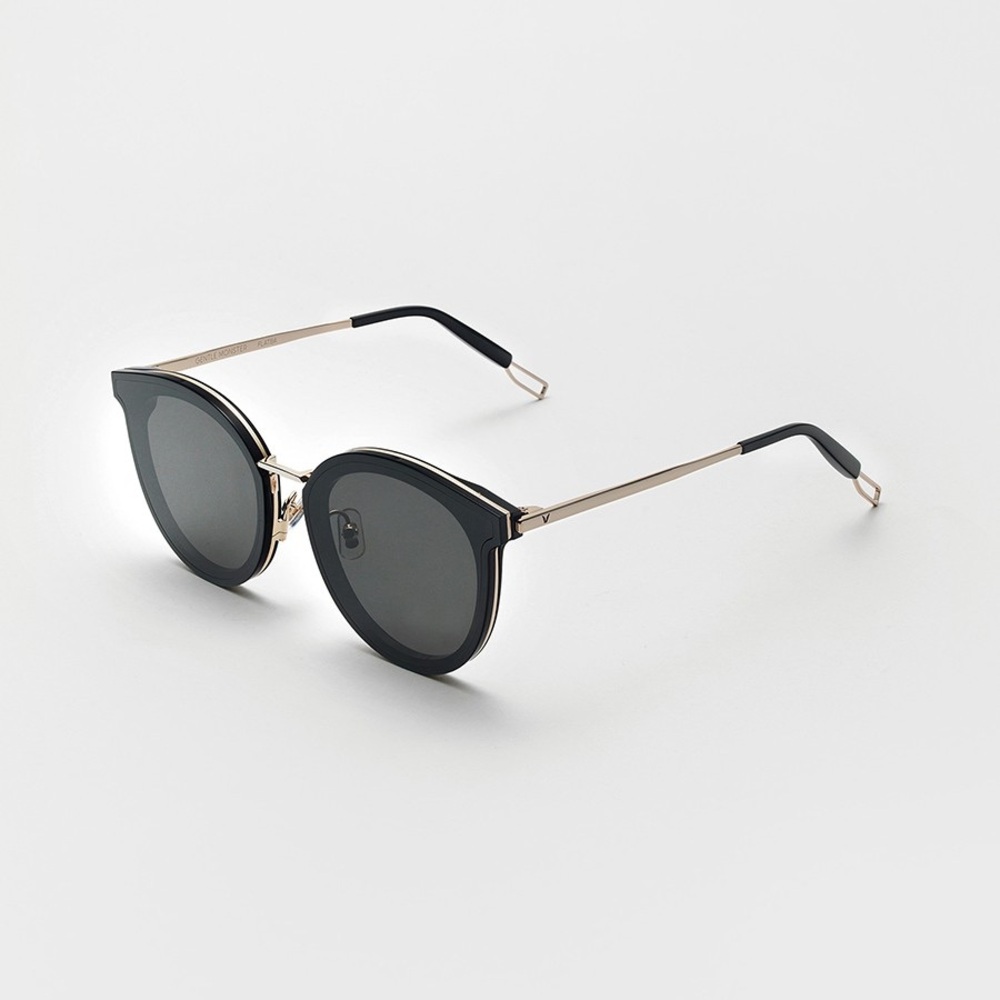 Gentle Monster Merlynn Black and Gold Sunglasses